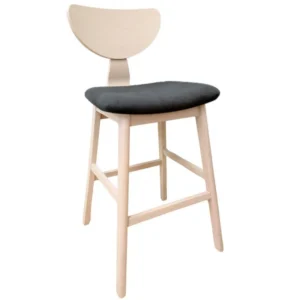mobiliario-contract-taburete dublin madera de hevea natural velvet gris oscuro 4